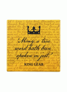 CST1WS04 Coaster Single Ceramic - Shakespeare - King Lear